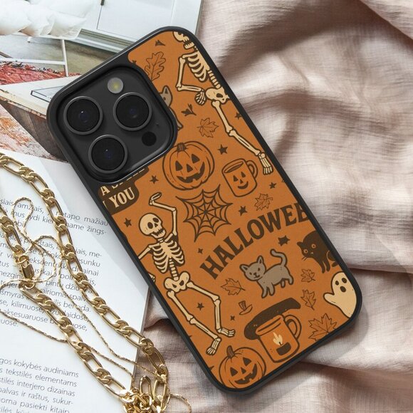Halloween Phone Cover – iPhone 16, 15 Pro, Galaxy S25, S24, S24 Ultra, Pixel 9 - Picture 1 of 9